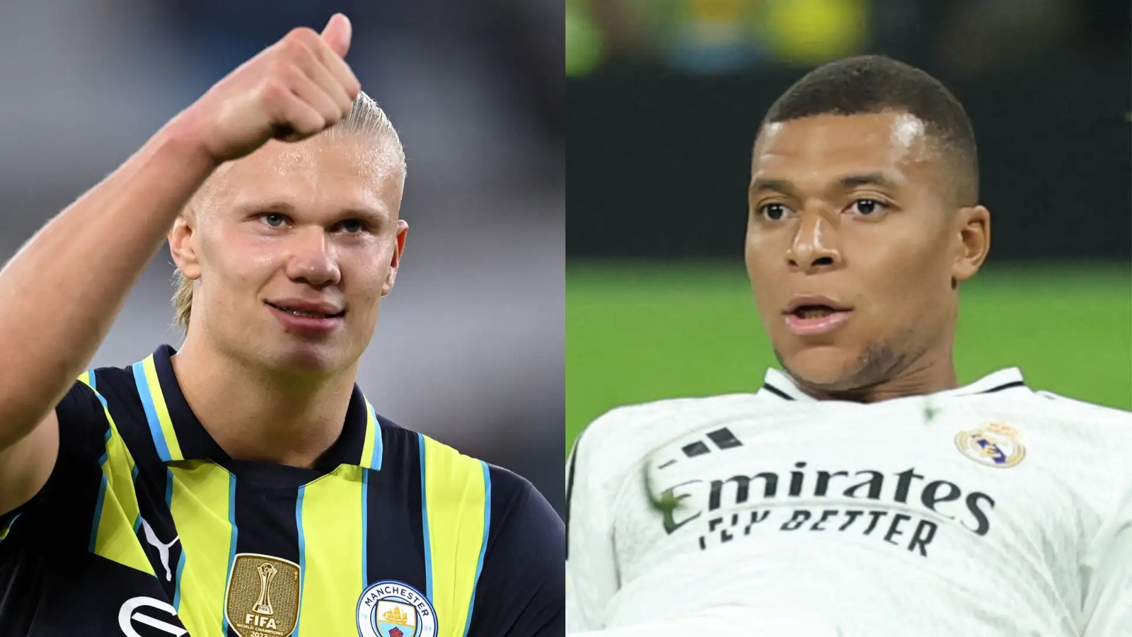 Haaland vs Mbappé 2024/25